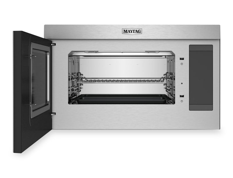 Four grille-pain et à micro-ondes à hotte intégrée Maytag de 1,1 pi3 à installation affleurée - acier inoxydable - YMMMF8030PZ