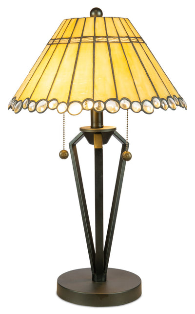 Celeste 22.5" Tiffany Style Hand-Blown Glass Table Lamp | Lampe de table Celeste de 22,5 po de style Tiffany avec verre soufflé à la main