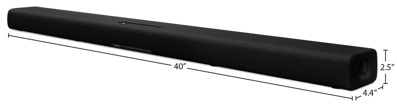Barre de son à 2.0 canaux YAMAHA avec Dolby AtmosMD, True X Surround et caisson d’extrêmes graves sans fil (SR-X50A)