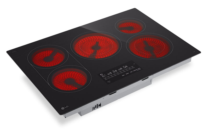 Surface de cuisson électrique LG de 30 po à 5 éléments avec élément UltraHeatMC de 3 200 W - noire - CBEW3017BE