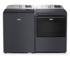 Laveuse intelligente à chargement par le haut de 6,0 pi³ et sécheuse électrique de 7,4 pi³ de Maytag - acier minuit