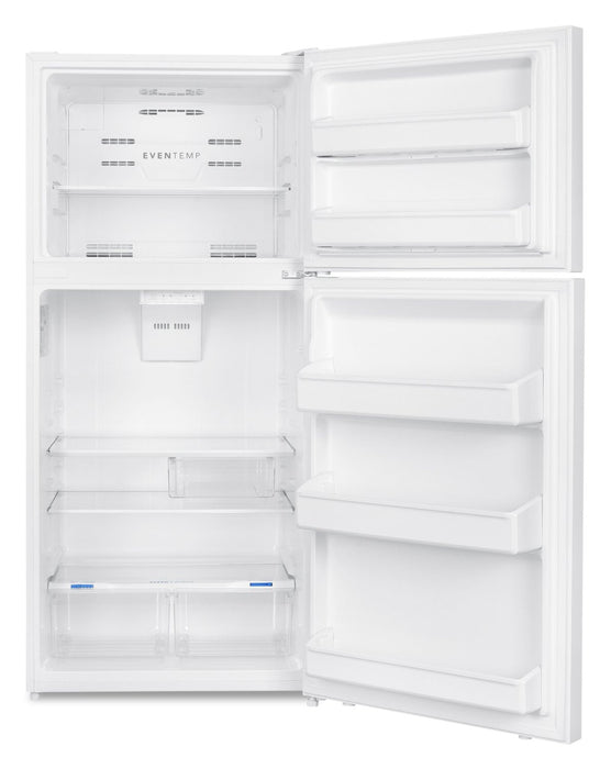Réfrigérateur Frigidaire de 18 pi3 et de 30 po à congélateur supérieur qui convient à une installation dans un garage - blanc - FFHT1814YW