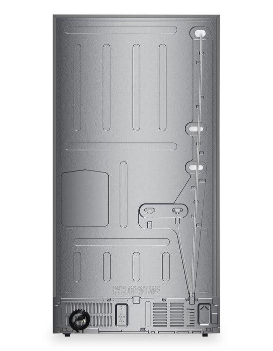 Réfrigérateur KitchenAid de 29 pi3 à portes françaises - minerai noir - KRMF436SBE