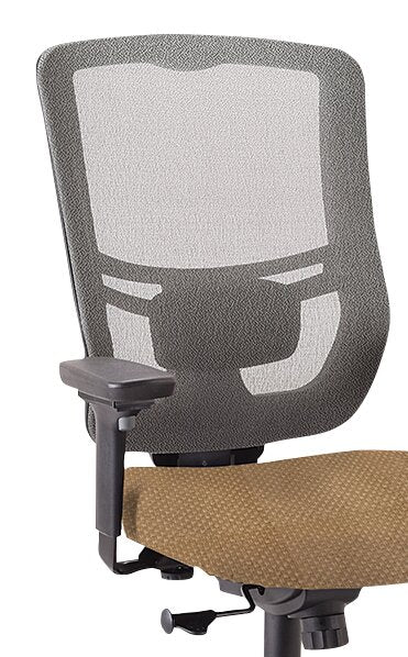 Chaise de bureau Dante de Tempur-Pedic de 26,4 po - beige avec dossier à mailles