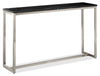 Table de salon moderne Webber de 48 po en marbre - noire