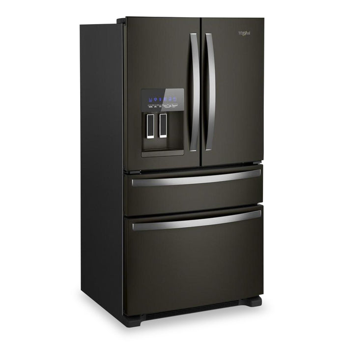 Réfrigérateur Whirlpool de 36 po et de 24,5 pi³ à portes françaises - acier inoxydable noir - WRMF3636RV