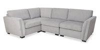  Sofa sectionnel Vault 4 pièces avec 3 fauteuils de rangement - gris