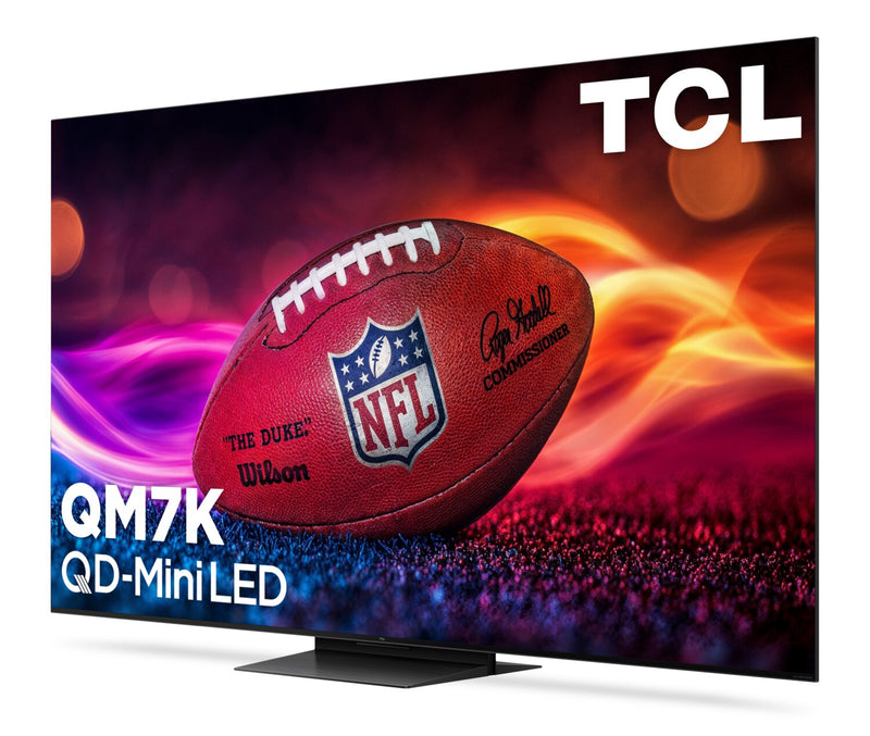 Téléviseur intelligent QLED TCL de série QM7K UHD 4K de 75 po avec Google TVMC et mini DEL QD (75QM7K)