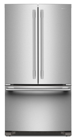 Réfrigérateur KitchenAid de 36 po et de 20 pi3 de profondeur comptoir à portes françaises - acier inoxydable PrintShieldMC - KRFC136SPS