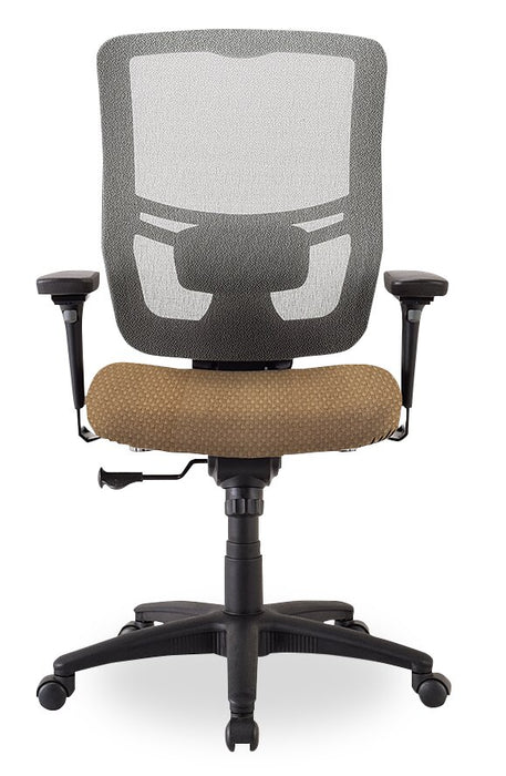 Chaise de bureau Dante de Tempur-Pedic de 26,4 po - beige avec dossier à mailles