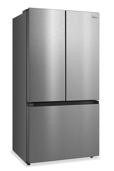 Réfrigérateur Midea de 22,6 pi3 et de 33 po de profondeur comptoir à portes françaises avec machine à glaçons - MRF23I7AST