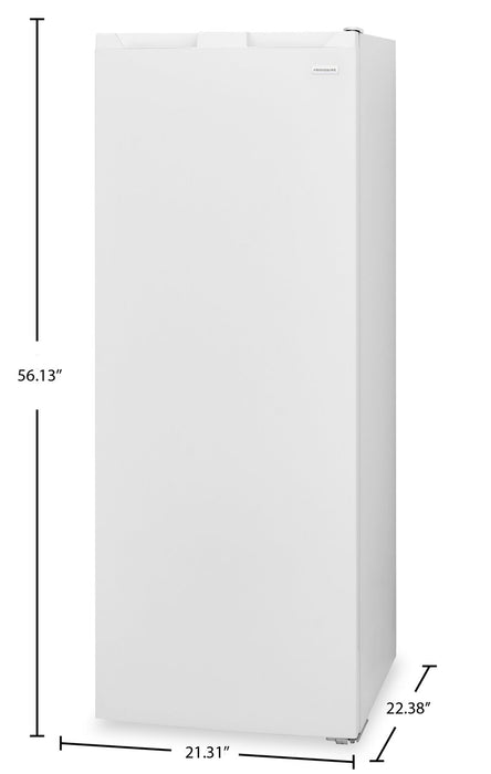 Congélateur vertical Frigidaire de 7 pi³ qui convient à une installation dans un garage - blanc - FFUE0725AW