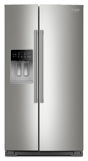 Réfrigérateur Maytag de 28.7 pi³ et de 36 po à compartiments juxtaposés - acier inoxydable résistant aux traces de doigts - MRSF6636RZ