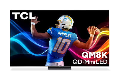 TCL 65" QM8K QLED QD Mini-LED 4K UHD Smart Google TV (65QM8K) – 2025 Model | Téléviseur intelligent QLED Mini DEL QD TCL QM8K UHD 4K de 65 po avec Google TVMC (65QM8K) - modèle 2025