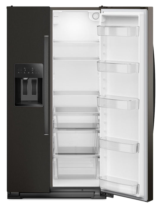 Réfrigérateur Whirlpool de 21 pi³ et de 36 po à compartiments juxtaposés - acier inoxydable noir - WRSC5536RV