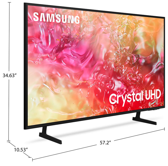 Téléviseur intelligent Samsung UHD 4K de 65 po à 60 Hz à rétroéclairage direct avec PurColourMD et HDR10+ (UN65DU7100FXZC)