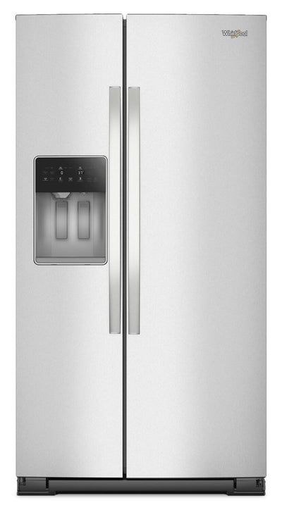 Whirlpool 36" 21 Cu. Ft. Side-by-Side Refrigerator - Fingerprint-Resistant Stainless - WRSC6536RZ | Réfrigérateur Whirlpool de 21 pi³ et de 36 po à compartiments juxtaposés - acier inoxydable résistant aux traces de doigts - WRSC6536RZ