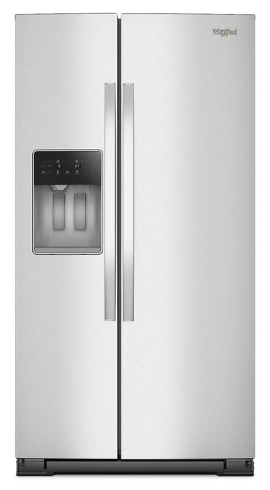 Réfrigérateur Whirlpool de 21 pi³ et de 36 po à compartiments juxtaposés - acier inoxydable résistant aux traces de doigts - WRSC6536RZ