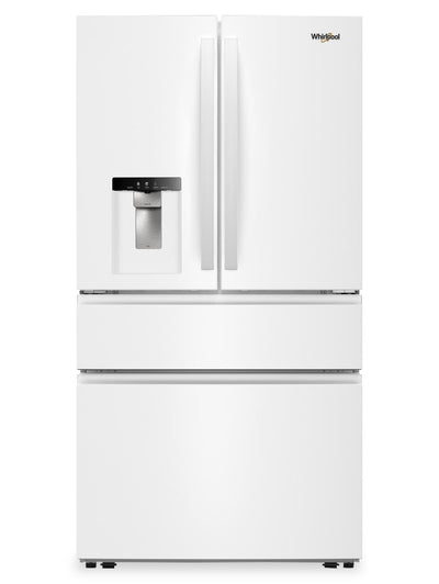 Whirlpool 36" 29 Cu. Ft. French Door Refrigerator – White - WRMF3636SW | Réfrigérateur Whirlpool de 36 po et de 29 pi3 à portes françaises - blanc - WRMF3636SW