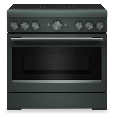 KitchenAid 36" 5.1 Cu. Ft. Freestanding Induction Range with No Preheat Air Fry – Juniper - KFIS936SJP | Cuisinière à induction KitchenAid de 5,1 pi3 et de 36 po avec friture à air sans préchauffage - genièvre - KFIS936SJP
