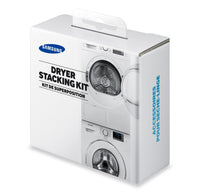  Trousse de superposition Samsung pour ensemble compact pour la buanderie à chargement frontal - argentée - SKK-DF/A1