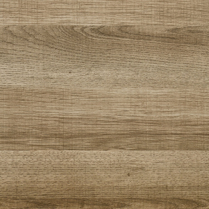 Commode de chambre à coucher Sable de 59 po (L) x 37 po (H) à 3 tiroirs avec armoire de rangement - brun clair