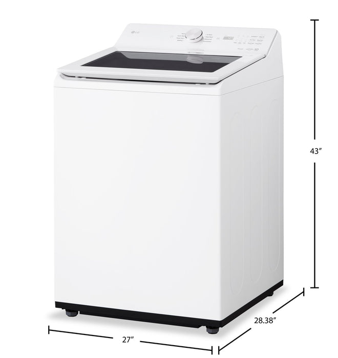 Laveuse intelligente LG à chargement par le haut de 5,6 pi3 avec EasyUnload - essence blanche - WT8205CW