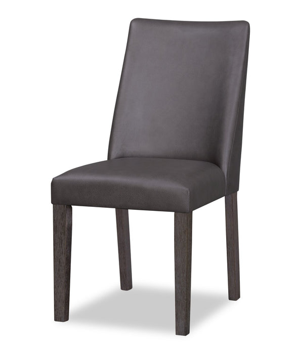 Ensemble de salle à manger Emery 5 pièces en bois avec table, rallonge, 72 po à 96 po (L) et 4 chaises - noir et brun