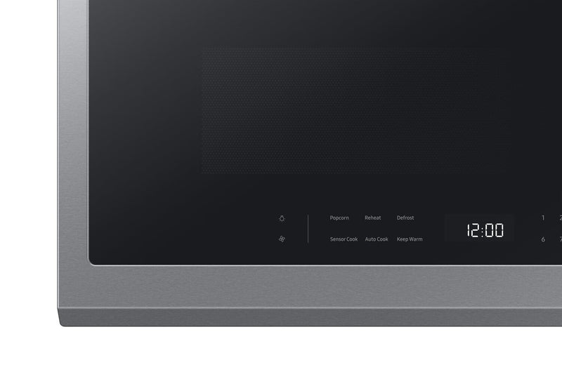 Four à micro-ondes à hotte intégrée Samsung de 2,1 pi³ avec 400 pi³/min et affichage à DEL - acier inoxydable - ME21DG6300SRAC