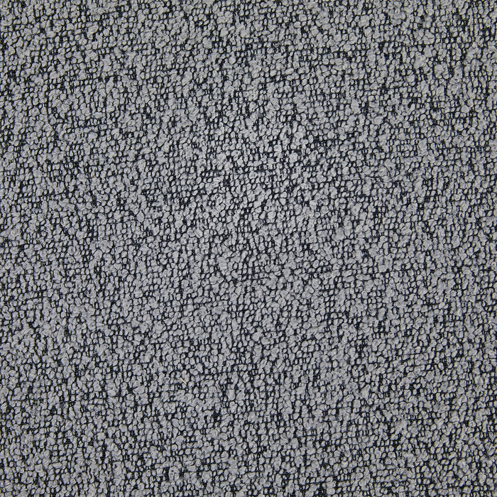 Chaise de salle à manger Luka en tissu bouclé et en métal - grise