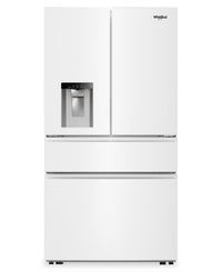  Réfrigérateur Whirlpool de 36 po et de 29 pi3 à portes françaises - blanc - WRMF3536SW