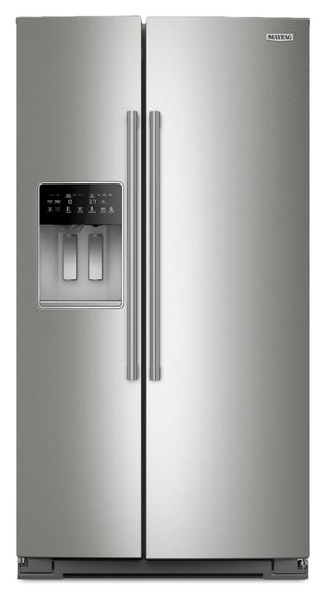 Réfrigérateur Maytag de 20,8 pi³ et de 36 po à compartiments juxtaposés - acier inoxydable résistant aux traces de doigts - MRSC6636RZ