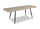 Table de salle à manger Joss de 65 po à 83 po (L) avec rallonge papillon, en métal - naturelle