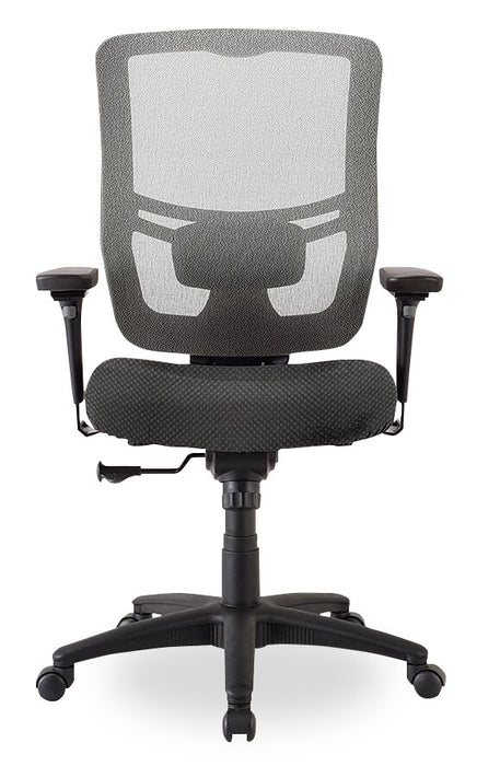 Chaise de bureau Dante de Tempur-Pedic de 26,4 po - grise avec dossier à mailles