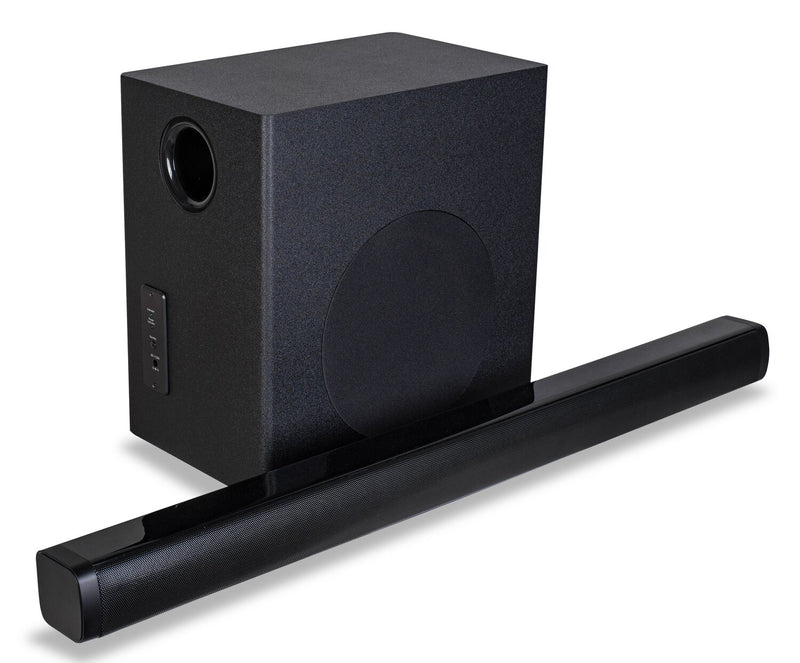 Barre de son Proscan à 2.1 canaux avec Bluetooth et caisson d’extrêmes graves sans fil (PSB446)