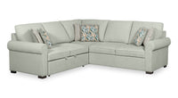  Sofa-lit sectionnel Haven de Scott Living 3 pièces en tissu de chenille - bleu écume de mer