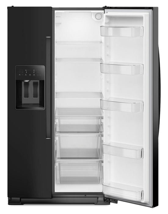 Réfrigérateur Whirlpool de 28,7 pi³ et de 36 po à compartiments juxtaposés - noir - WRSF5536RB