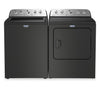 Laveuse à chargement par le haut 5,5 pi³ avec turbine et option Animal Pet Pro et sécheuse à gaz 7,0 pi³ de Maytag - noir volcan