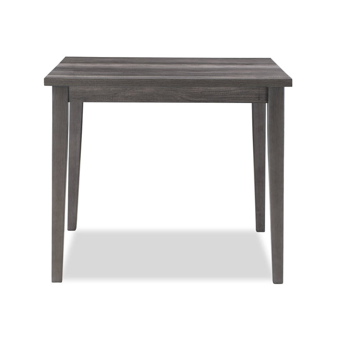 Ensemble de salle à manger Krew 5 pièces de hauteur comptoir avec table de 72 po à 90 po (L) et 4 chaises - gris