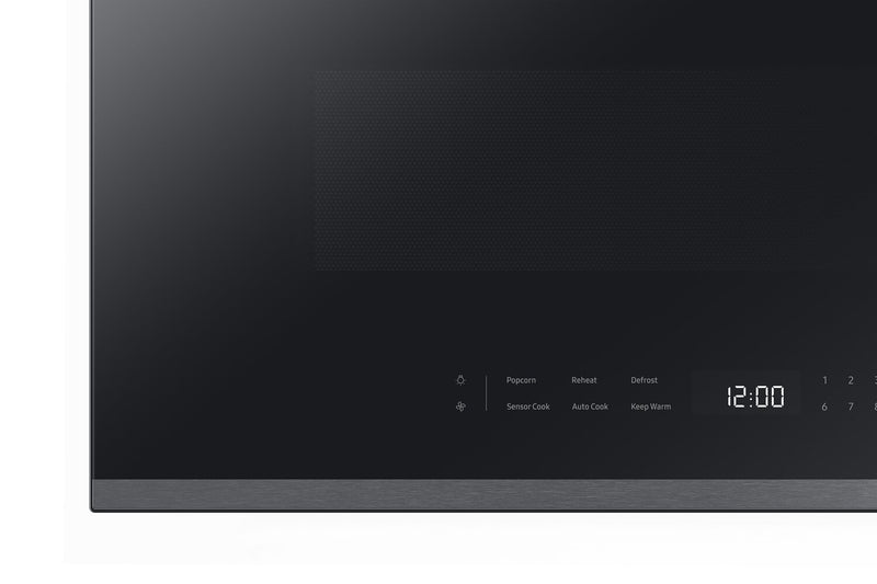 Four à micro-ondes à hotte intégrée Samsung de 2,1 pi³ avec 400 pi³/min et commandes tactiles en verre - acier inoxydable - ME21DG6500SRAC