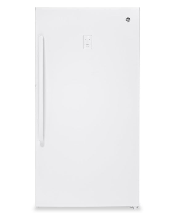 Congélateur vertical GE sans givre de 14,1 pi³ - blanc - FUF14DLRWW