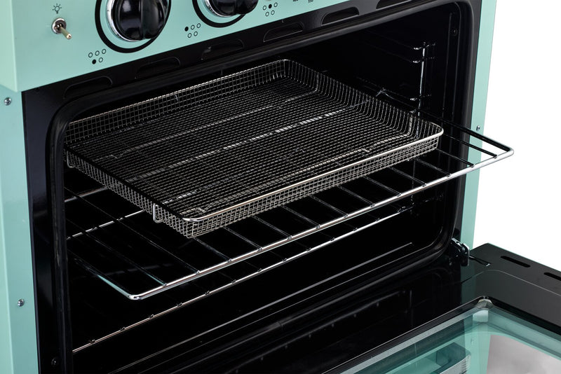 Cuisinière à induction Classic Rétro par Unique de 30 po et de 3,9 pi3 - turquoise brume marine - UNQ-30CR IC T