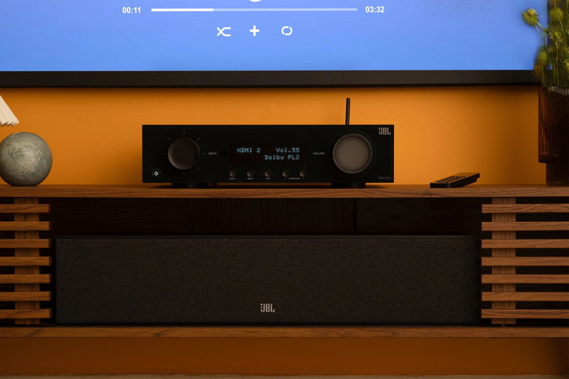 Haut-parleur central JBL Stage 245C à 2,5 voies avec 4 haut-parleurs (JBL245CBLK)