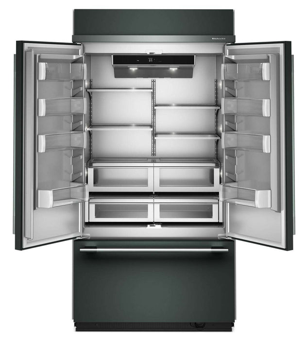Réfrigérateur KitchenAid de 24,2 pi³ et de 42 po à portes françaises à congélateur inférieur - genièvre - KBFN542SJP
