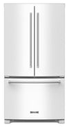 Réfrigérateur KitchenAid de 36 po et de 20 pi3 de profondeur comptoir à portes françaises - blanc - KRFC136RWH