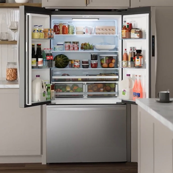 Réfrigérateur Kenmore de 20,3 pi3 et de 36 po à portes françaises - acier inoxydable résistant aux traces de doigts - KKFDR36x20.3-SS 