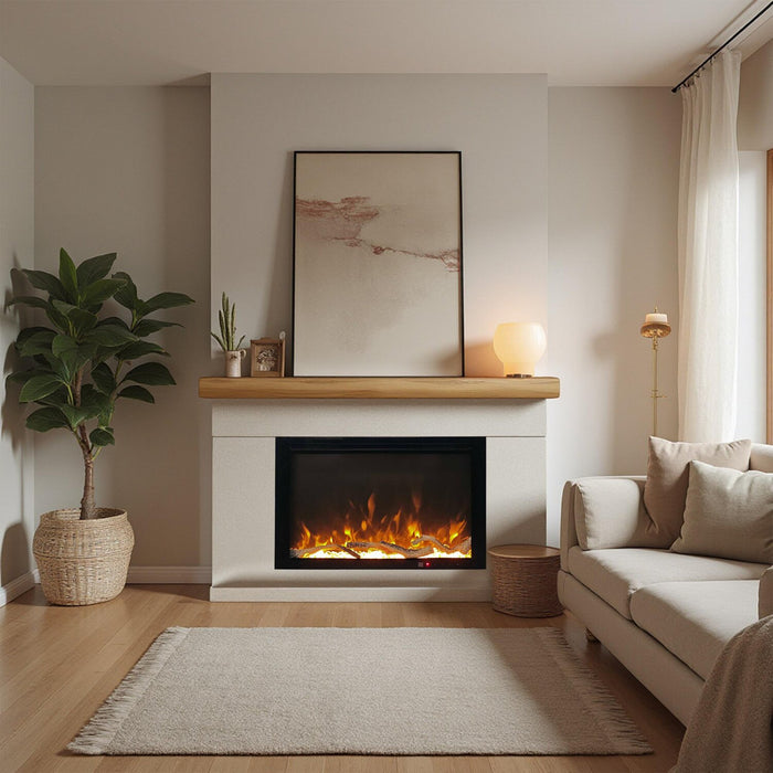 Foyer électrique encastré Venus Essential de 28 po - Noir