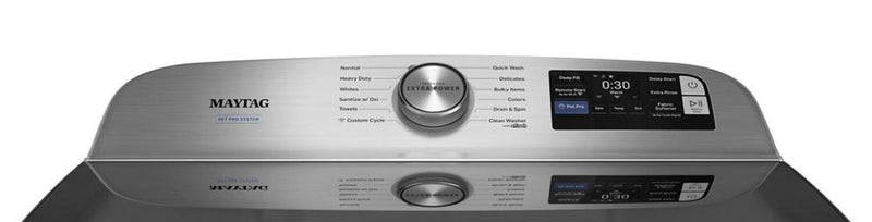 Laveuse intelligente Animal Pet Pro de Maytag à chargement par le haut de 6,0 pi3 - argenté radieux - MTW7205RR