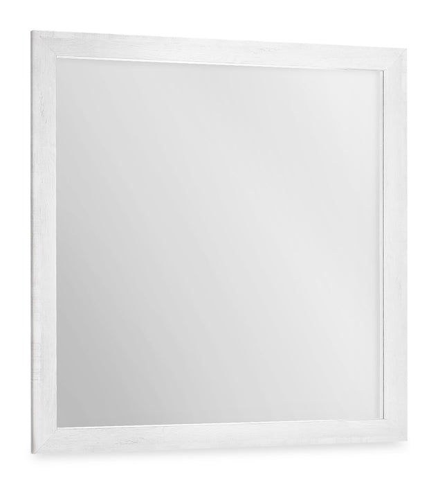 Ensemble de chambre à coucher moderne Elite blanc 6 pièces avec lit, commode, miroir, table de nuit et éclairage à DEL - format grand lit