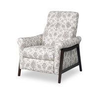  Fauteuil à inclinaison par poussée Mallie de 32 po en tissu de chenille - ardoise multicolore Limbu